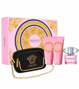 KIT Versace Bright Crystal - Perfume Edt 100ml+Shower Gel 100ml+Body Gel 100ml+ Bolsa